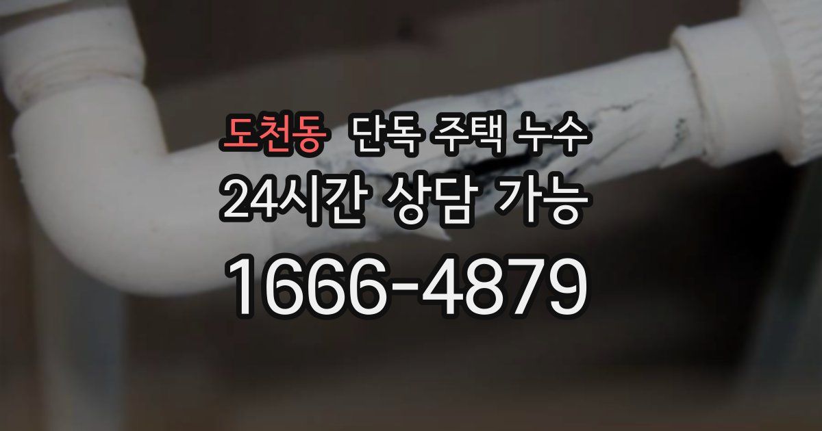 도천동 단독 주택 누수