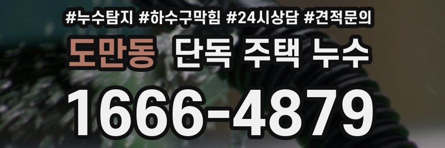 도만동 단독 주택 누수