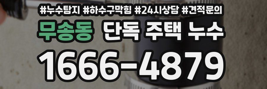 무송동 단독 주택 누수