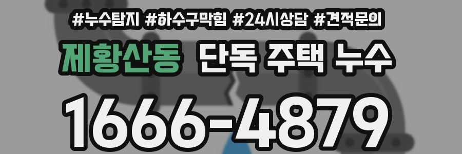 제황산동 단독 주택 누수