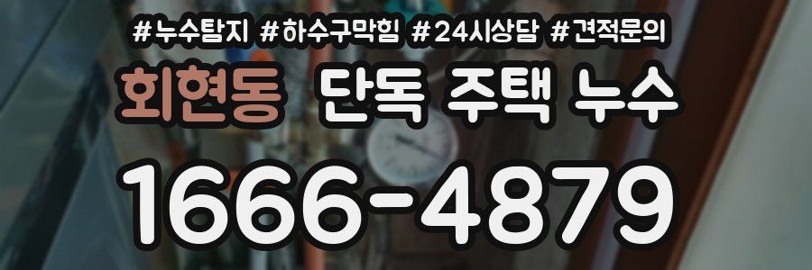 회현동 단독 주택 누수