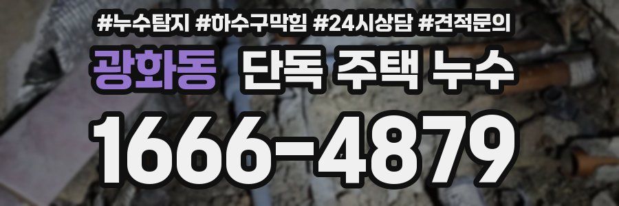 광화동 단독 주택 누수