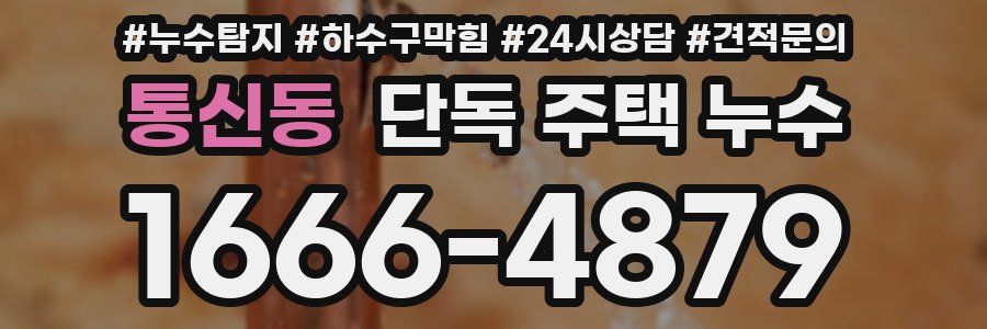 통신동 단독 주택 누수