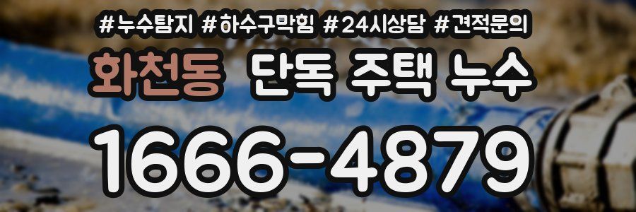 화천동 단독 주택 누수