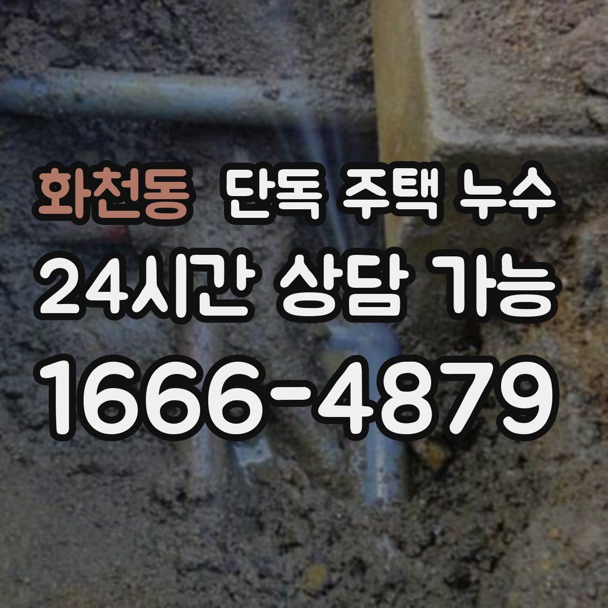 화천동 단독 주택 누수