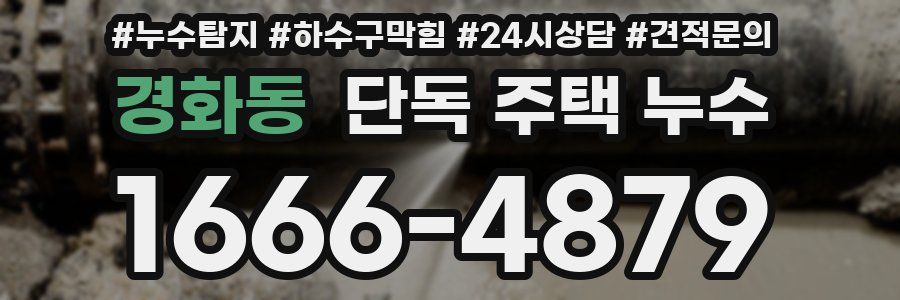 경화동 단독 주택 누수