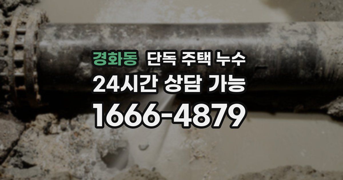 경화동 단독 주택 누수