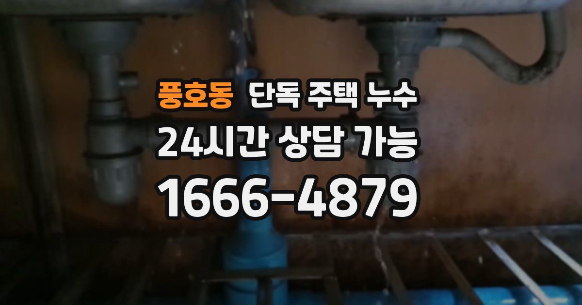 풍호동 단독 주택 누수