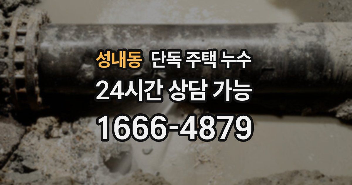 성내동 단독 주택 누수