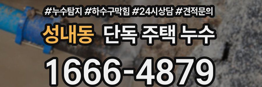 성내동 단독 주택 누수