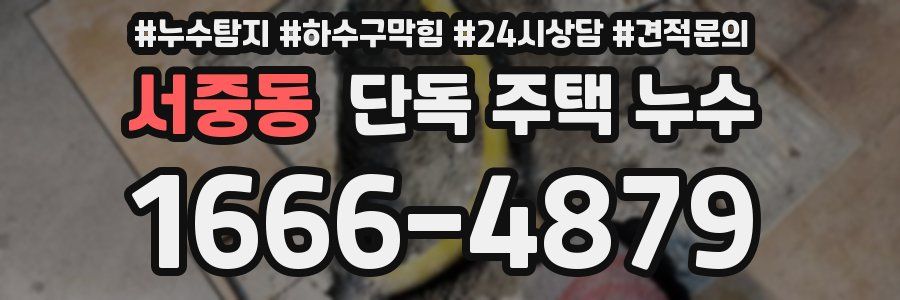 서중동 단독 주택 누수