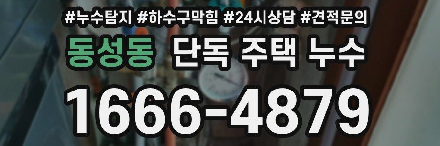 동성동 단독 주택 누수