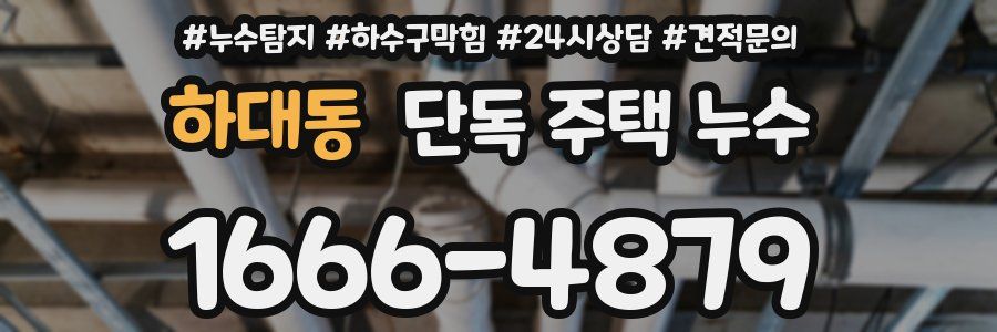 하대동 단독 주택 누수