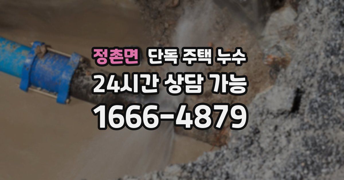 정촌면 단독 주택 누수