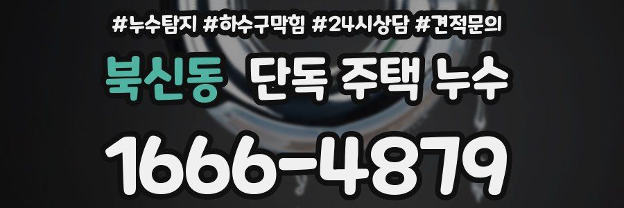 북신동 단독 주택 누수