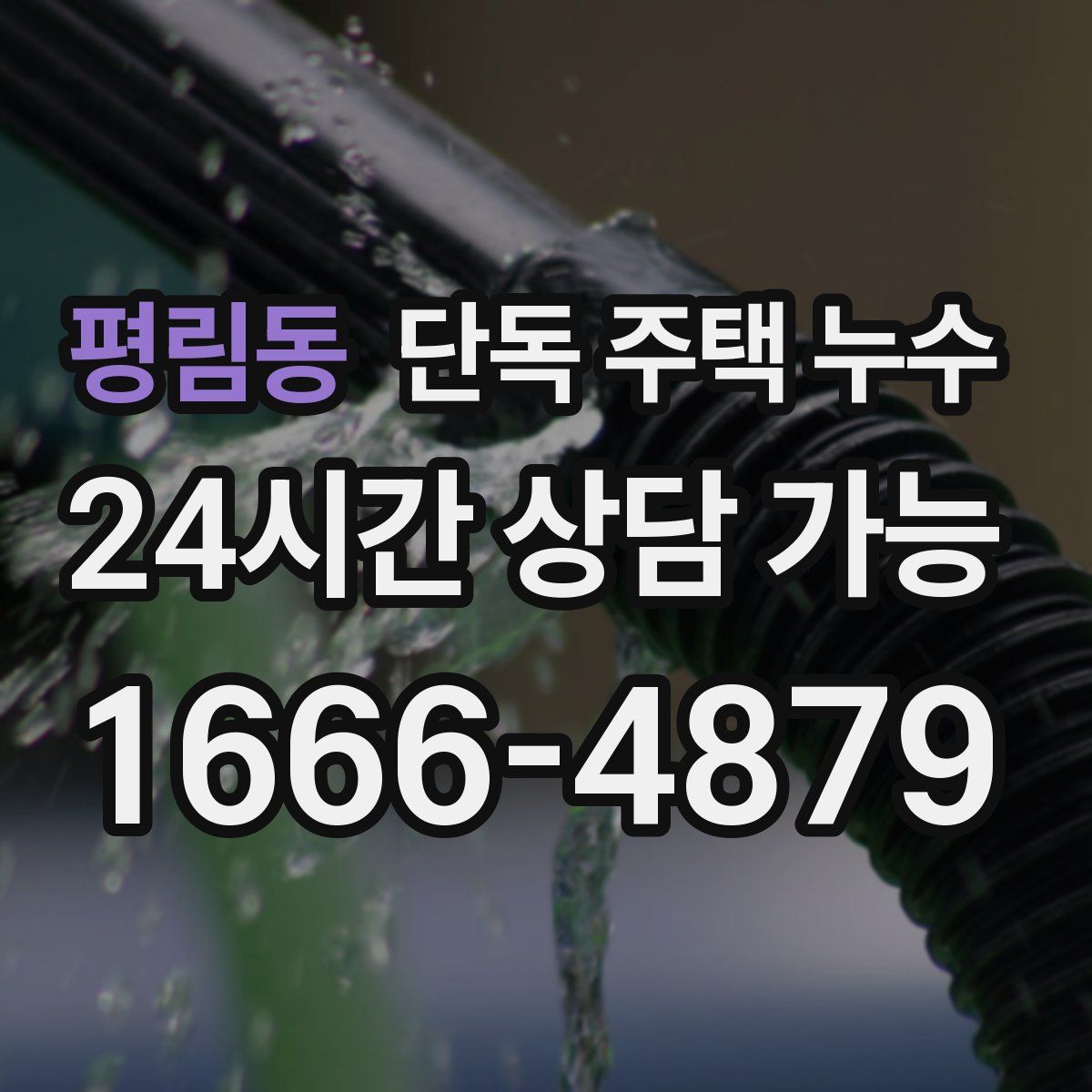 평림동 단독 주택 누수