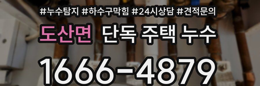 도산면 단독 주택 누수