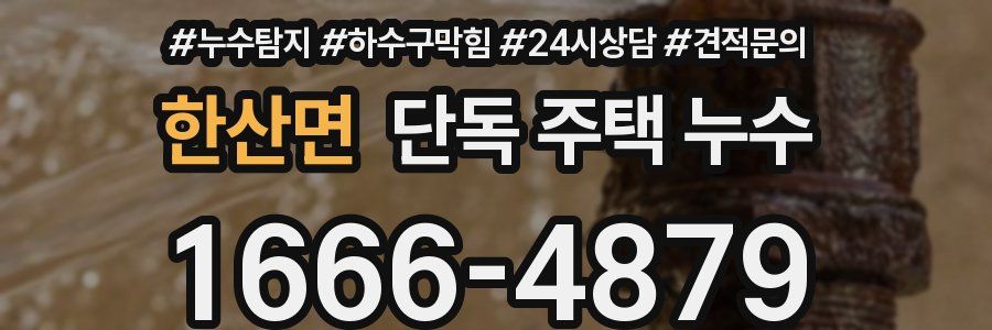 한산면 단독 주택 누수