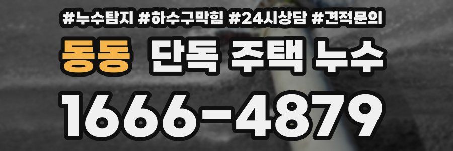 동동 단독 주택 누수