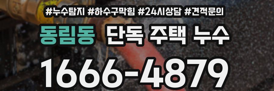 동림동 단독 주택 누수