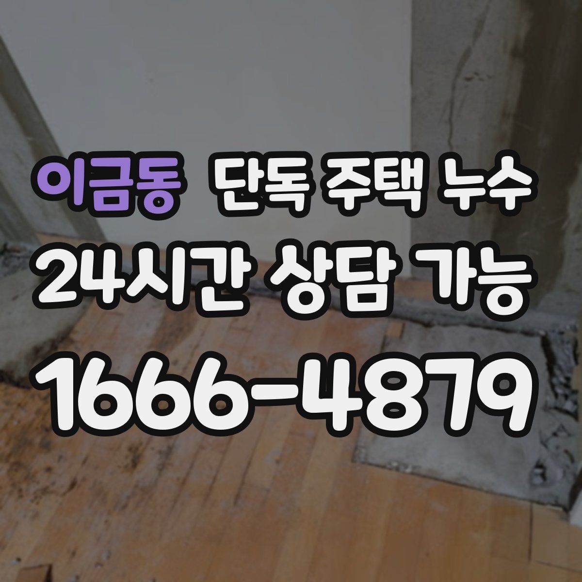 이금동 단독 주택 누수