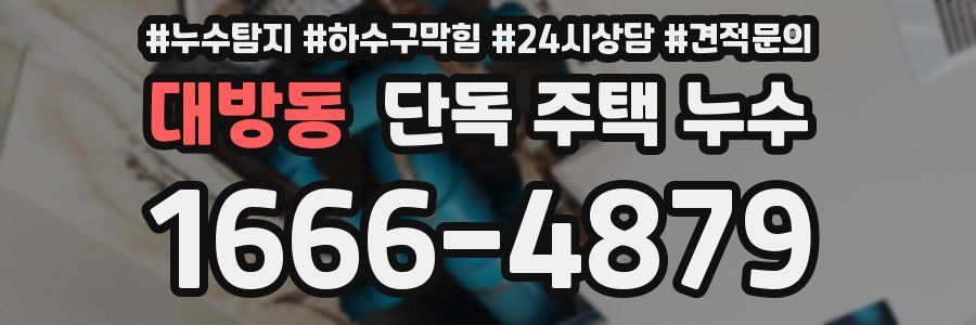 대방동 단독 주택 누수