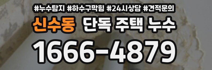 신수동 단독 주택 누수
