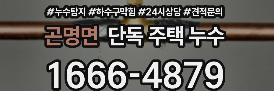 곤명면 단독 주택 누수