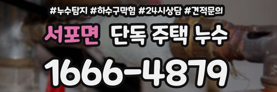 서포면 단독 주택 누수