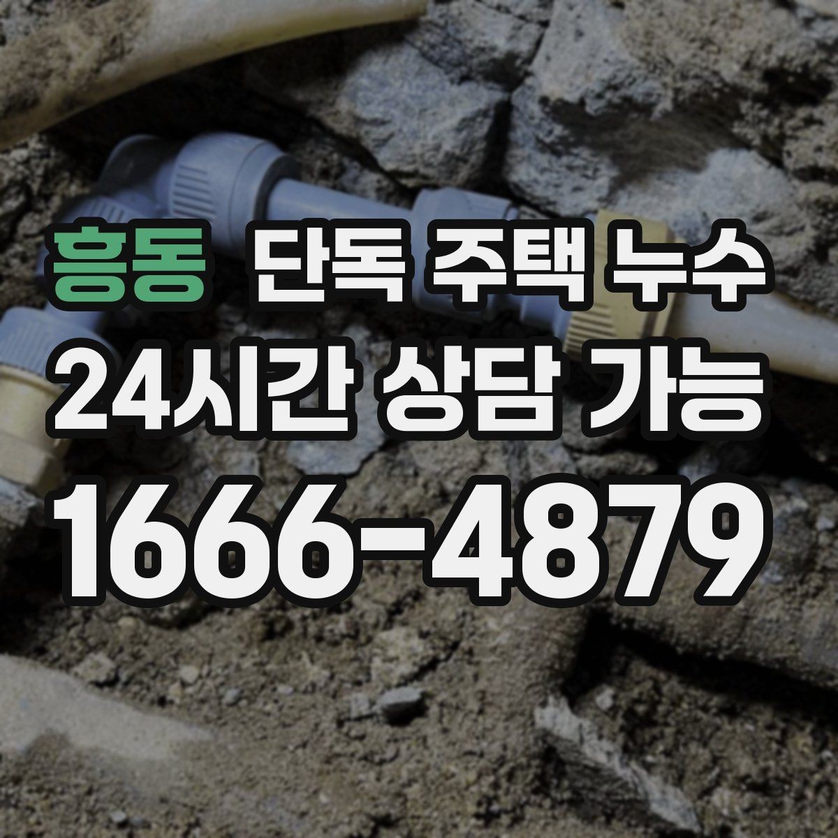 흥동 단독 주택 누수 정원 수도 사용 후 주변이 젖는다면