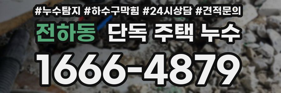전하동 단독 주택 누수