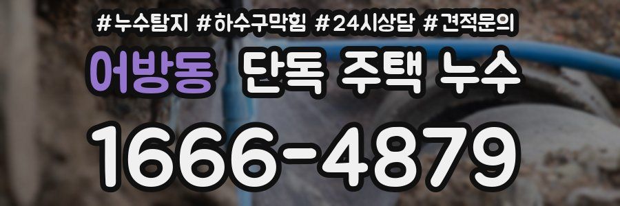 어방동 단독 주택 누수