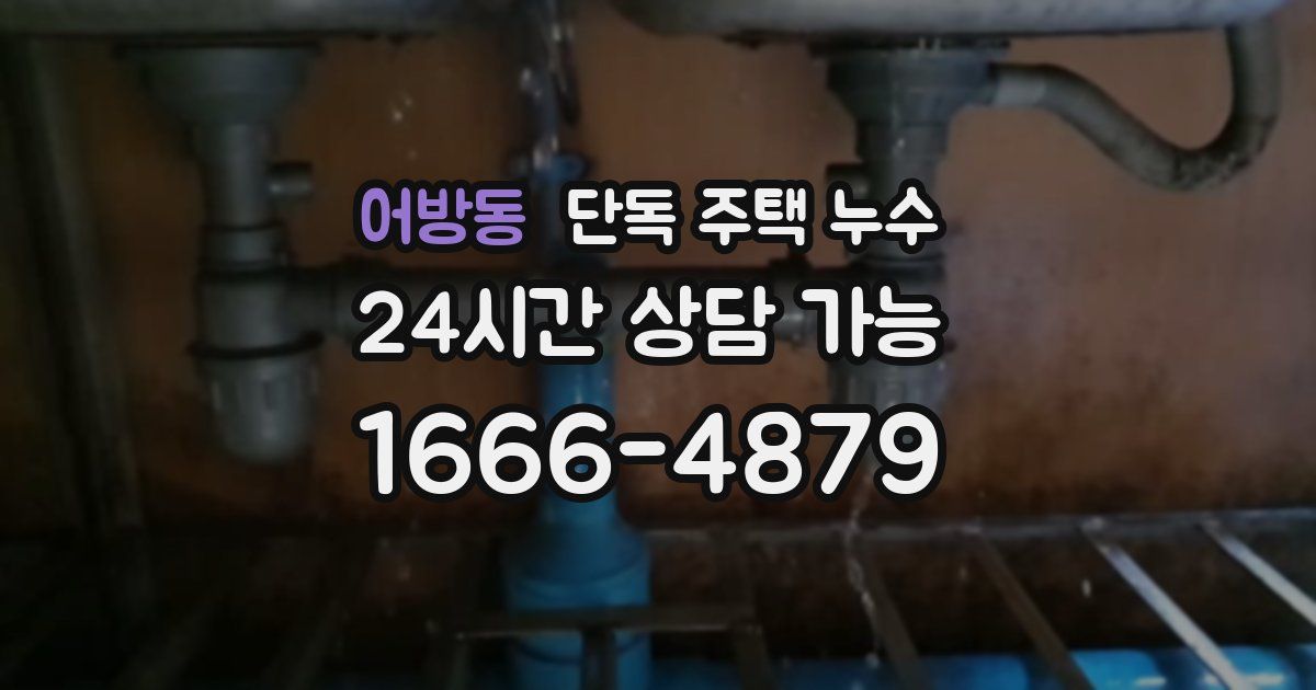 어방동 단독 주택 누수