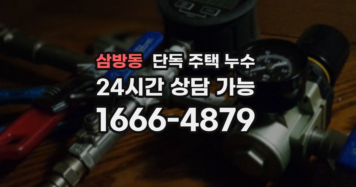 삼방동 단독 주택 누수