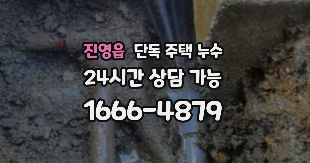 진영읍 단독 주택 누수