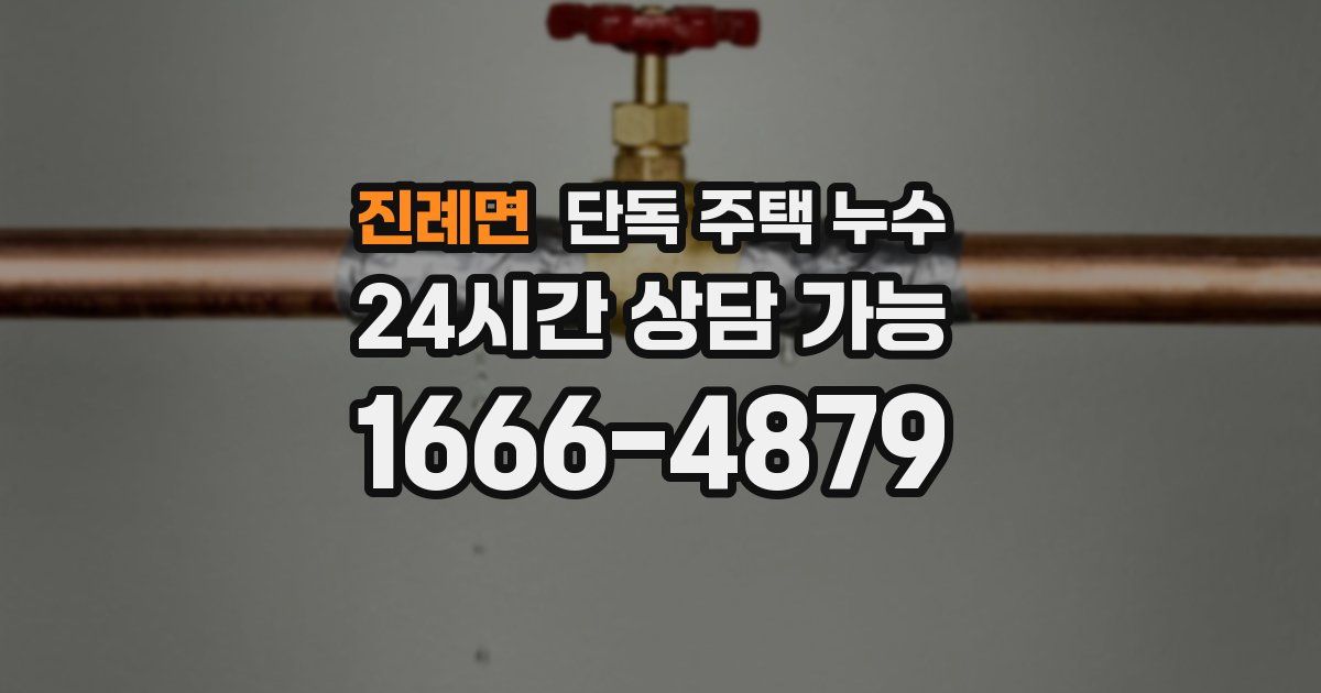 진례면 단독 주택 누수