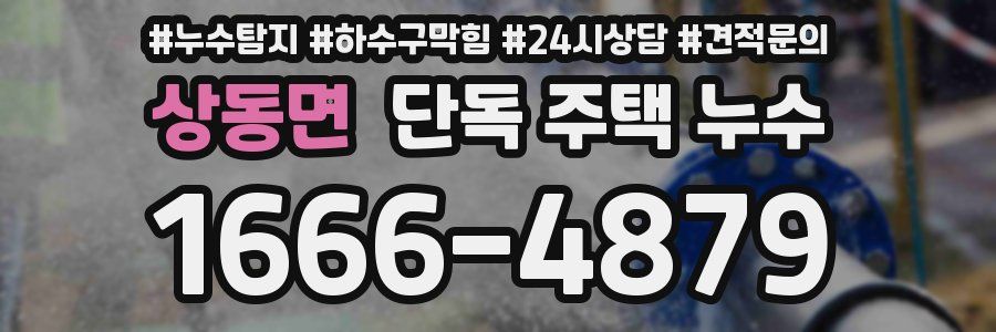 상동면 단독 주택 누수