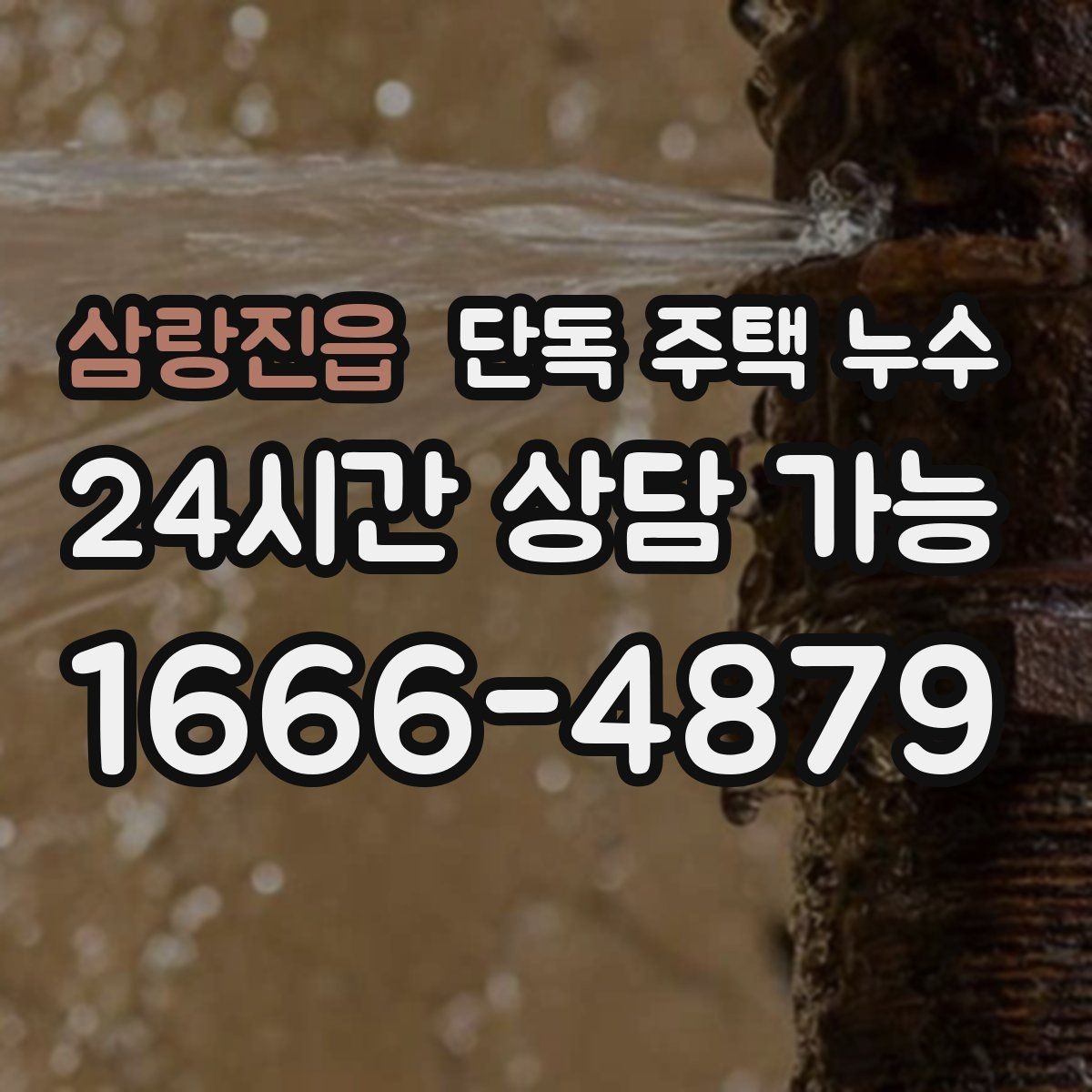 삼랑진읍 단독 주택 누수 배수관 누수로 악취와 습기가 함께 날 때