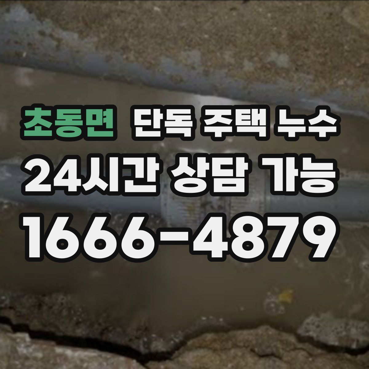 초동면 단독 주택 누수