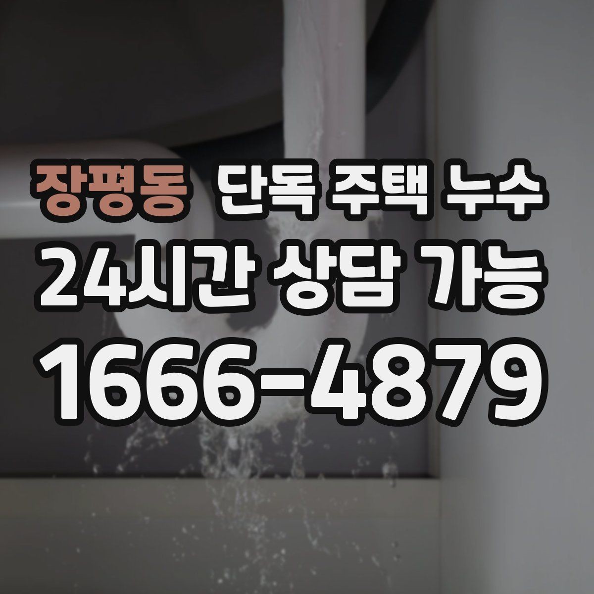 장평동 단독 주택 누수 수도요금이 늘었는데 물자국이 없을 때