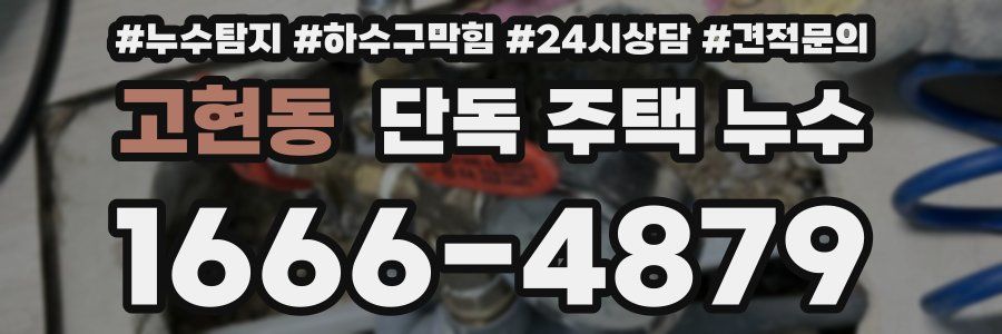 고현동 단독 주택 누수