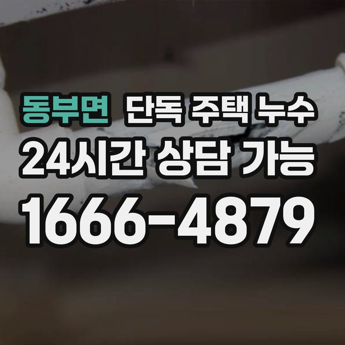 동부면 단독 주택 누수 전등 주변 물방울 떨어질 때 행동 요령