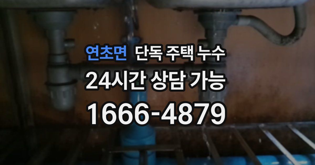 연초면 단독 주택 누수