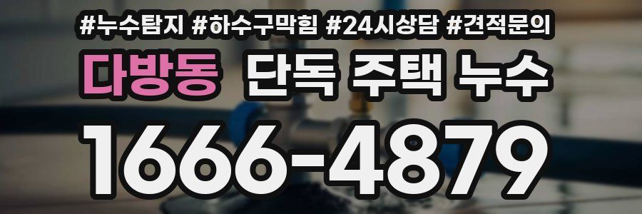 다방동 단독 주택 누수