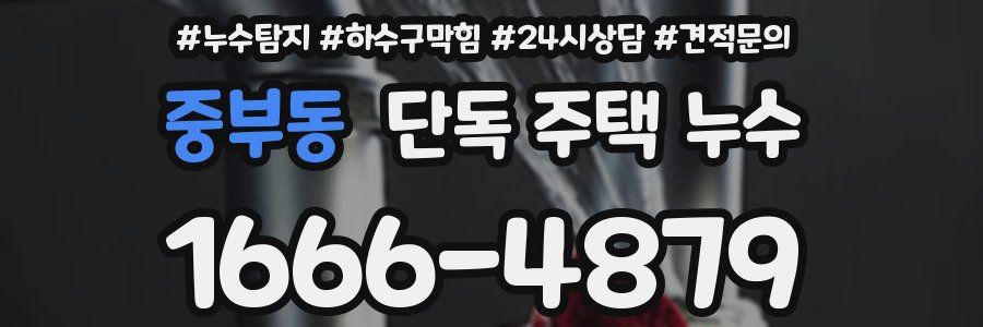 중부동 단독 주택 누수