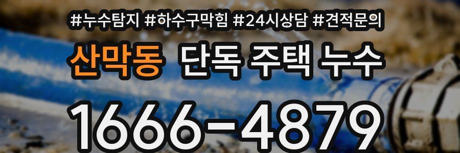 산막동 단독 주택 누수