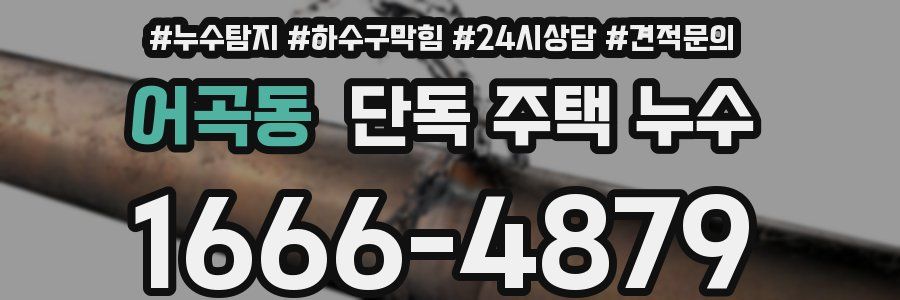 어곡동 단독 주택 누수