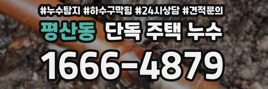 평산동 단독 주택 누수