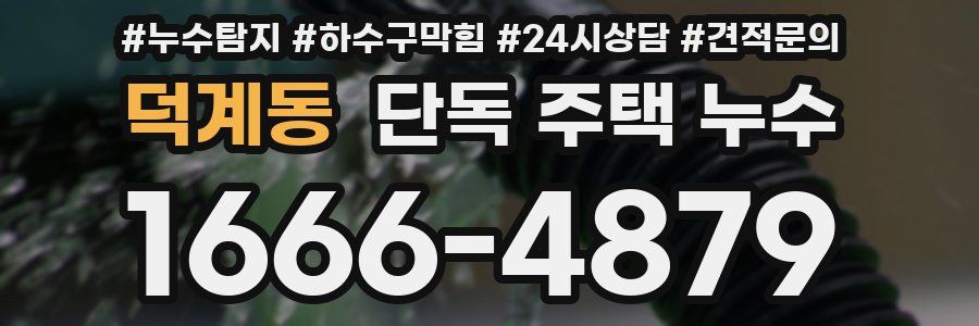 덕계동 단독 주택 누수