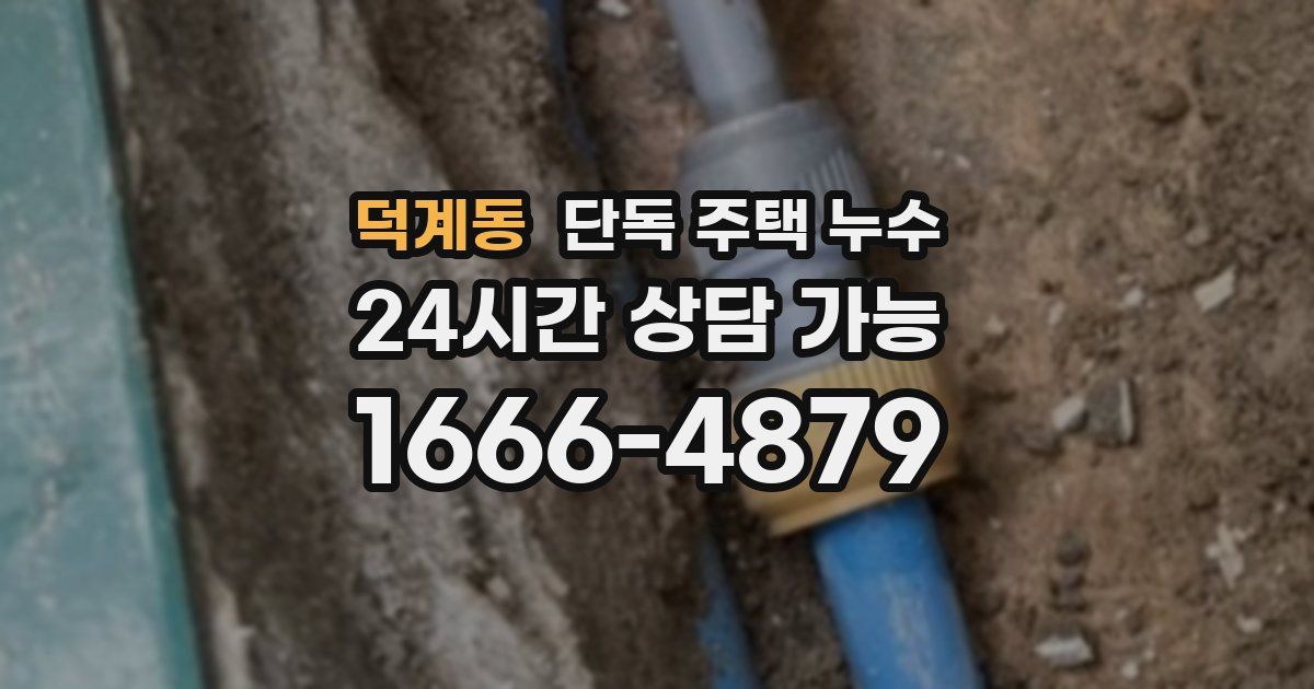 덕계동 단독 주택 누수